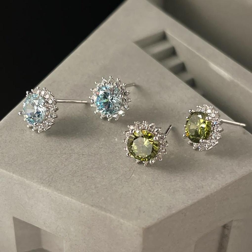Women s Sterling Silver Sunflower Luxury Earrings olive
Women s Sterling Silver Sunflower Luxury Earrings olive