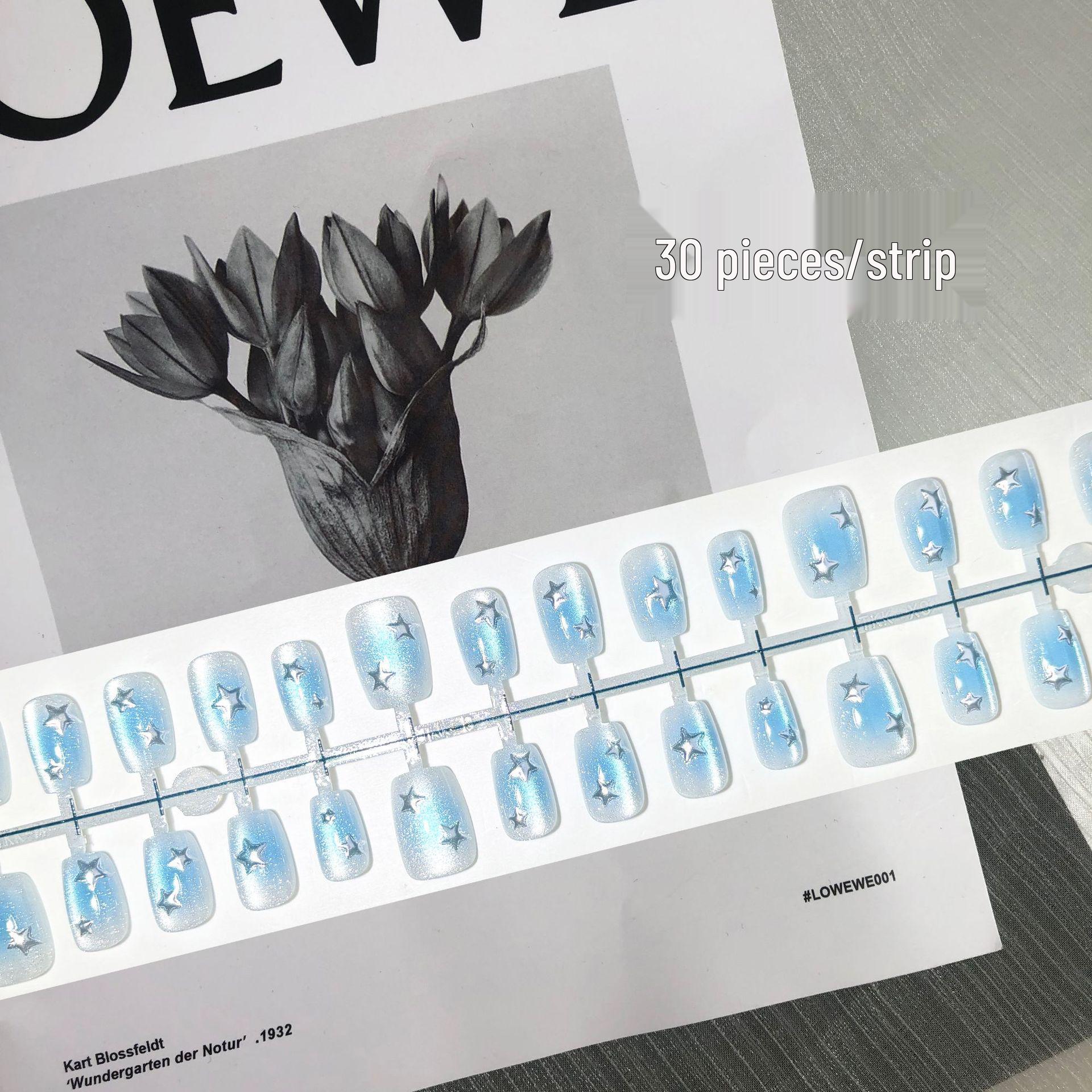 Синие кошачий глаз градиент звезда носимые ногти - 30 штук, короткий и универсальный нейл-арт для свежего летнего образа Hollow Cat Eye Blue (XS/S/M)
Синие кошачий глаз градиент звезда носимые ногти - 30 штук, короткий и универсальный нейл-арт для свежего летнего образа Hollow Cat Eye Blue (XS/S/M)