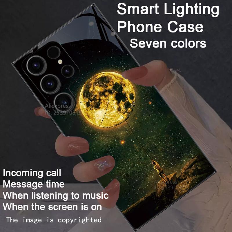 Suns Moon Cloud Astrological Starry Sky Led Case For Samsung S24 S22 S20 S25 S21 Ultra S23 Plus ZFold 4 5 6 Luminous Phone Cover S24 Plus
Suns Moon Cloud Astrological Starry Sky Led Case For Samsung S24 S22 S20 S25 S21 Ultra S23 Plus ZFold 4 5 6 Luminous Phone Cover S24 Plus