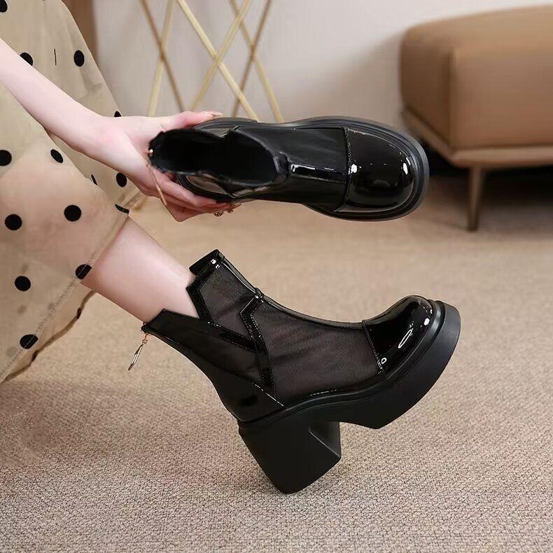 Женские тонкие сетчатые босоножки Мартин на высоком каблуке - Коллекция весна/лето 2024 35 чёрный
Женские тонкие сетчатые босоножки Мартин на высоком каблуке - Коллекция весна/лето 2024 35 чёрный