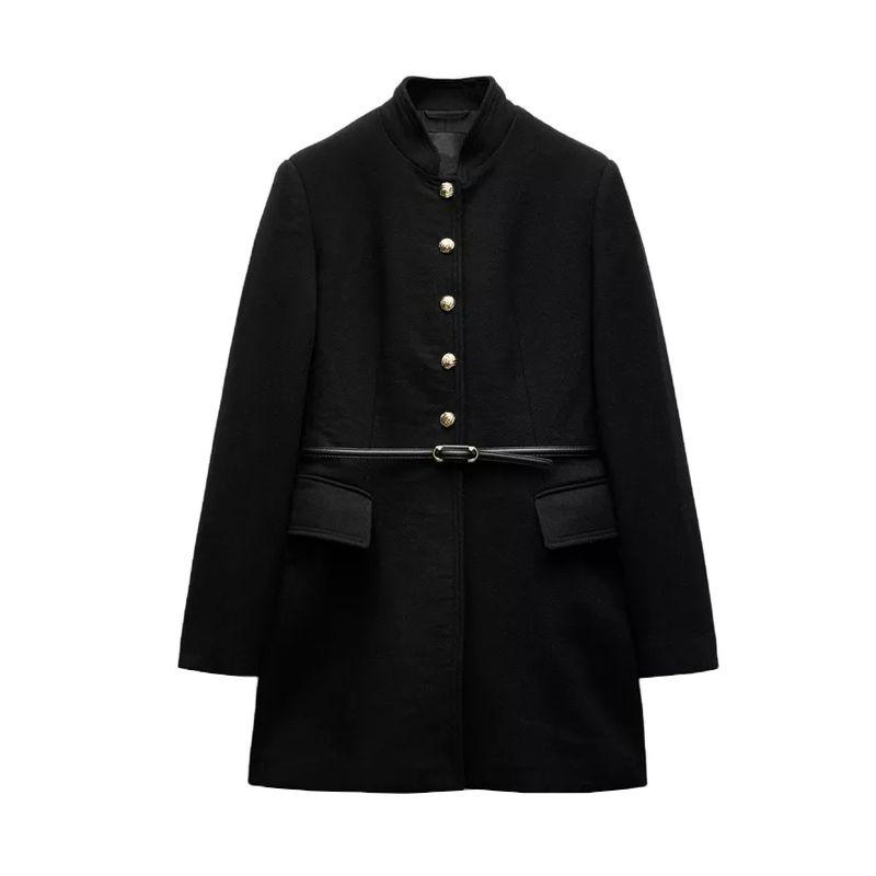 Fall and Winter New Arrival Women s Clothing Fashion Style Loose Lapel Long Sleeves with Belt Wool Overcoat Outwear 3046341 Black L
Fall and Winter New Arrival Women s Clothing Fashion Style Loose Lapel Long Sleeves with Belt Wool Overcoat Outwear 3046341 Black L