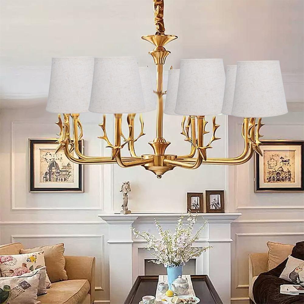 2PCS Fabric Lamp Cover Clip On Design Chandelier Lamp Shades Decorative Lampshade Bedroom Лляний
2PCS Fabric Lamp Cover Clip On Design Chandelier Lamp Shades Decorative Lampshade Bedroom Лляний