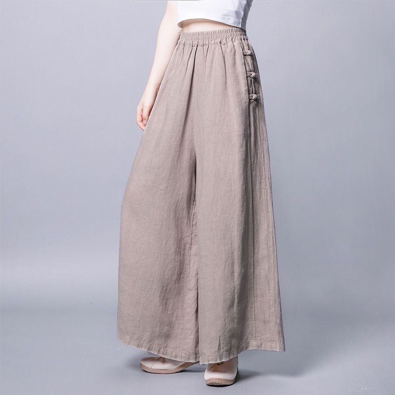 Весенне-летние тонкие широкие брюки из хлопка и льна для женщин с высокой посадкой, драпирующиеся, в стиле ретро, свободные, длиной 9/10, повседневные 2XL льняной
Весенне-летние тонкие широкие брюки из хлопка и льна для женщин с высокой посадкой, драпирующиеся, в стиле ретро, свободные, длиной 9/10, повседневные 2XL льняной