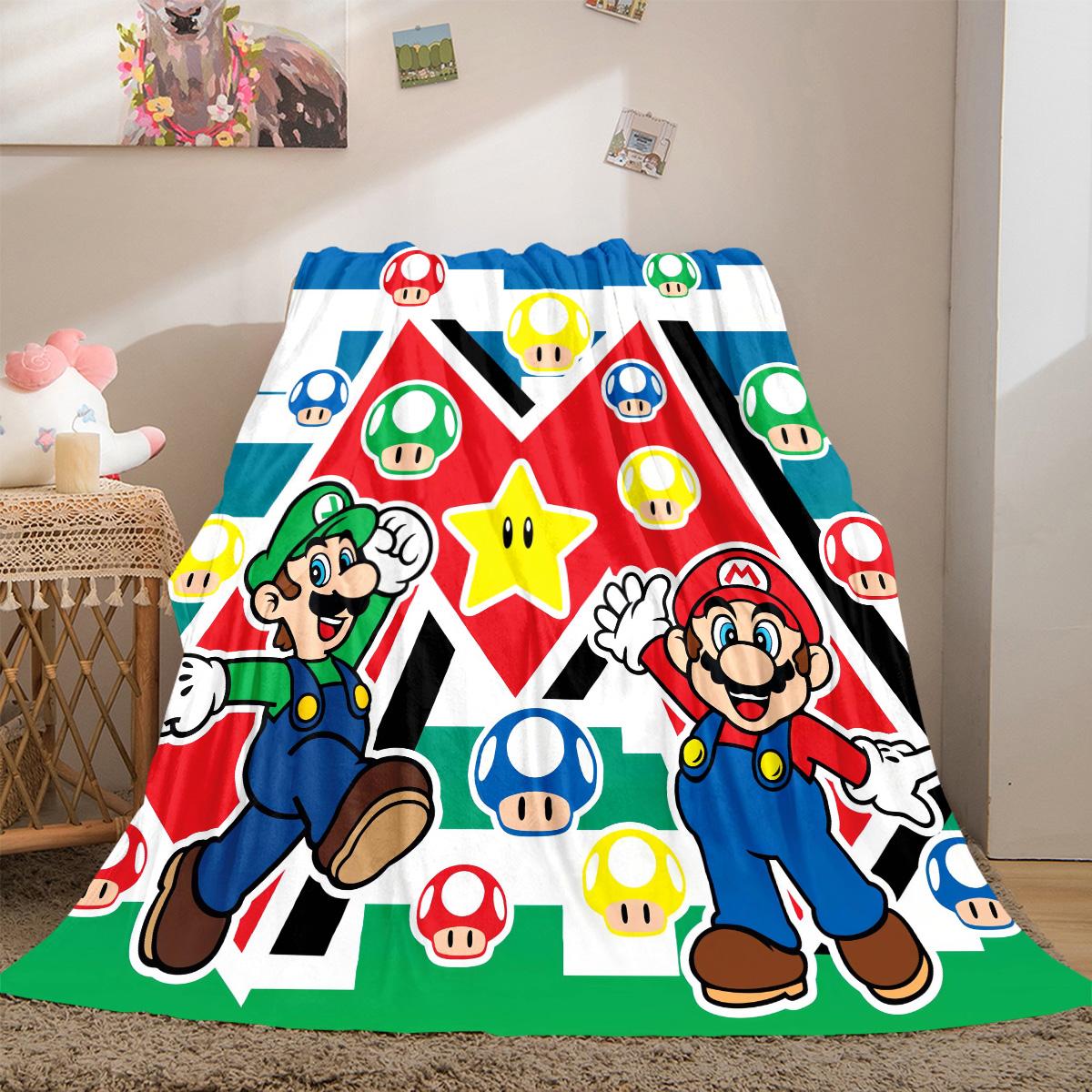 Super Mario Soft Flannel Blanket Lightweight Cozy Microfiber Blanket for Couch Bed Machine Washable LXR91 75x90cm
Super Mario Soft Flannel Blanket Lightweight Cozy Microfiber Blanket for Couch Bed Machine Washable LXR91 75x90cm