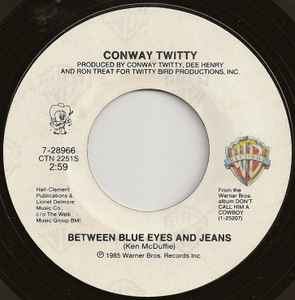 7inch Record CONWAY TWITTY - Between Blue Eyes And Jeans 728966 Warner Bros. Re 1985 US Folk Used
7inch Record CONWAY TWITTY - Between Blue Eyes And Jeans 728966 Warner Bros. Re 1985 US Folk Used