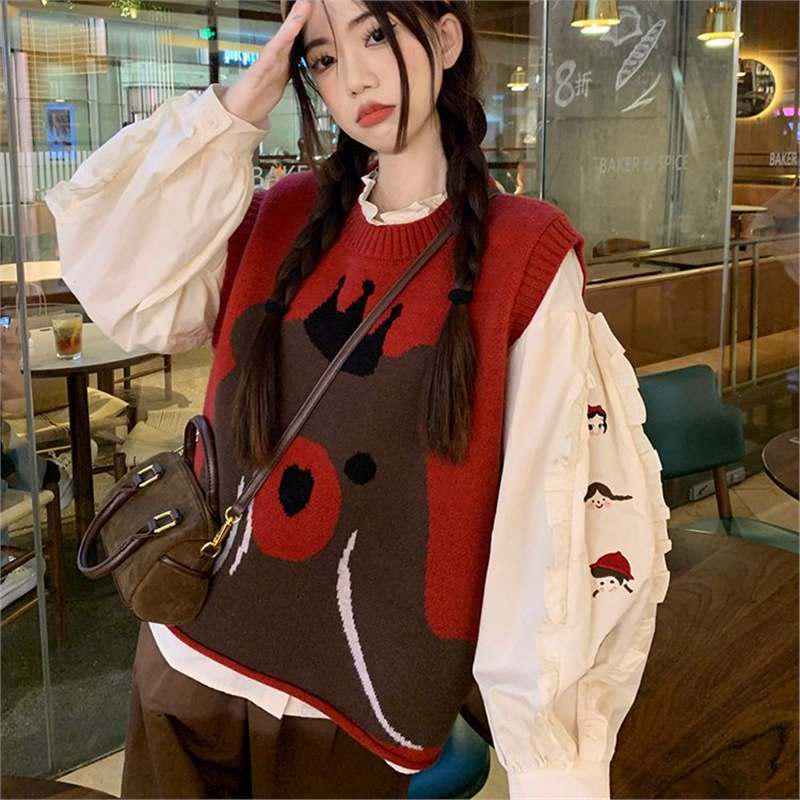 Spring-Autumn French Doll Head Embroidery Puff Sleeve Blouse One Size
Spring-Autumn French Doll Head Embroidery Puff Sleeve Blouse One Size