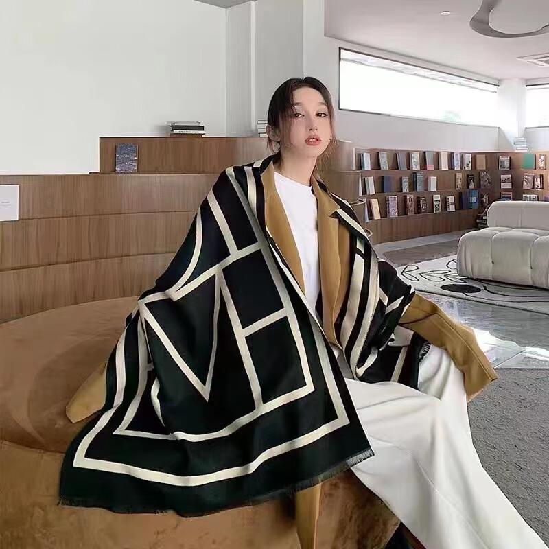 Women s Striped Geometric Faux Cashmere Shawl Scarf
Women s Striped Geometric Faux Cashmere Shawl Scarf