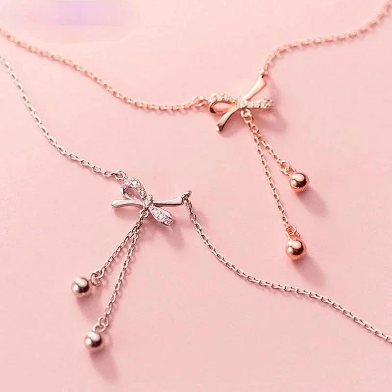 Women Summer Fashion Simple Bow Tassel Necklace Clavicle Chain Necklace Jewelry Accessories Valentines Day Birthday Gifts розового золота
Women Summer Fashion Simple Bow Tassel Necklace Clavicle Chain Necklace Jewelry Accessories Valentines Day Birthday Gifts розового золота