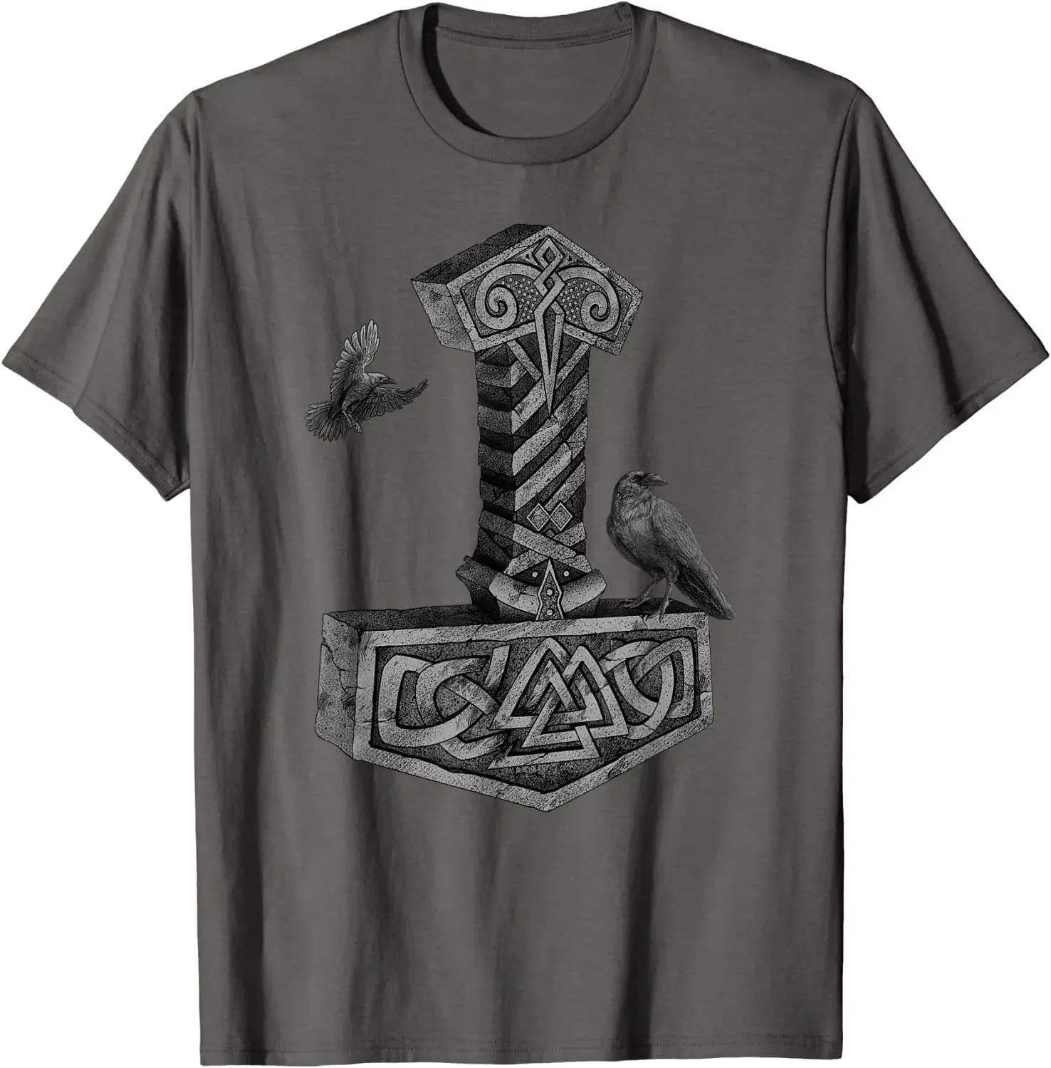 Norse Mythology Mjolnir Thor Hammer Odins Raven TShirt 100 Cotton ONeck Summer Short Sleeve Casual Mens Tshirt Size S3XL S
Norse Mythology Mjolnir Thor Hammer Odins Raven TShirt 100 Cotton ONeck Summer Short Sleeve Casual Mens Tshirt Size S3XL S