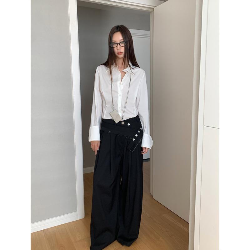 Dorothy Korean Commuting Fashionable Versatile Loose Trousers with Drapey Casual Straight-leg Floor-length Wide-leg Pants for Women L чорний
Dorothy Korean Commuting Fashionable Versatile Loose Trousers with Drapey Casual Straight-leg Floor-length Wide-leg Pants for Women L чорний
