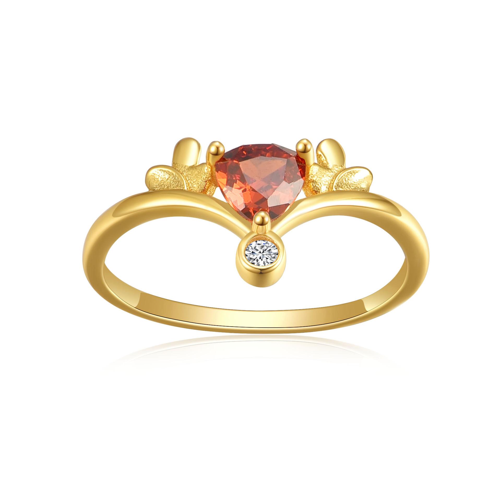 New Christmas Antler Crown Ring S925 Sterling Silver Plated 14K Gold Christmas Gift Ornament Closure Ring No. 7
New Christmas Antler Crown Ring S925 Sterling Silver Plated 14K Gold Christmas Gift Ornament Closure Ring No. 7
