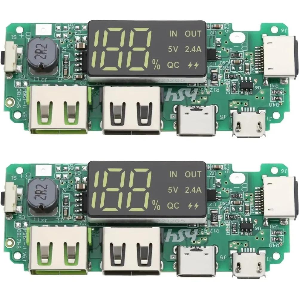 Compact 2PCS Lithium Battery Charger Board 5V 2 4A Dual USB Module with Digital Voltage Display and Protection China Mainland
Compact 2PCS Lithium Battery Charger Board 5V 2 4A Dual USB Module with Digital Voltage Display and Protection China Mainland