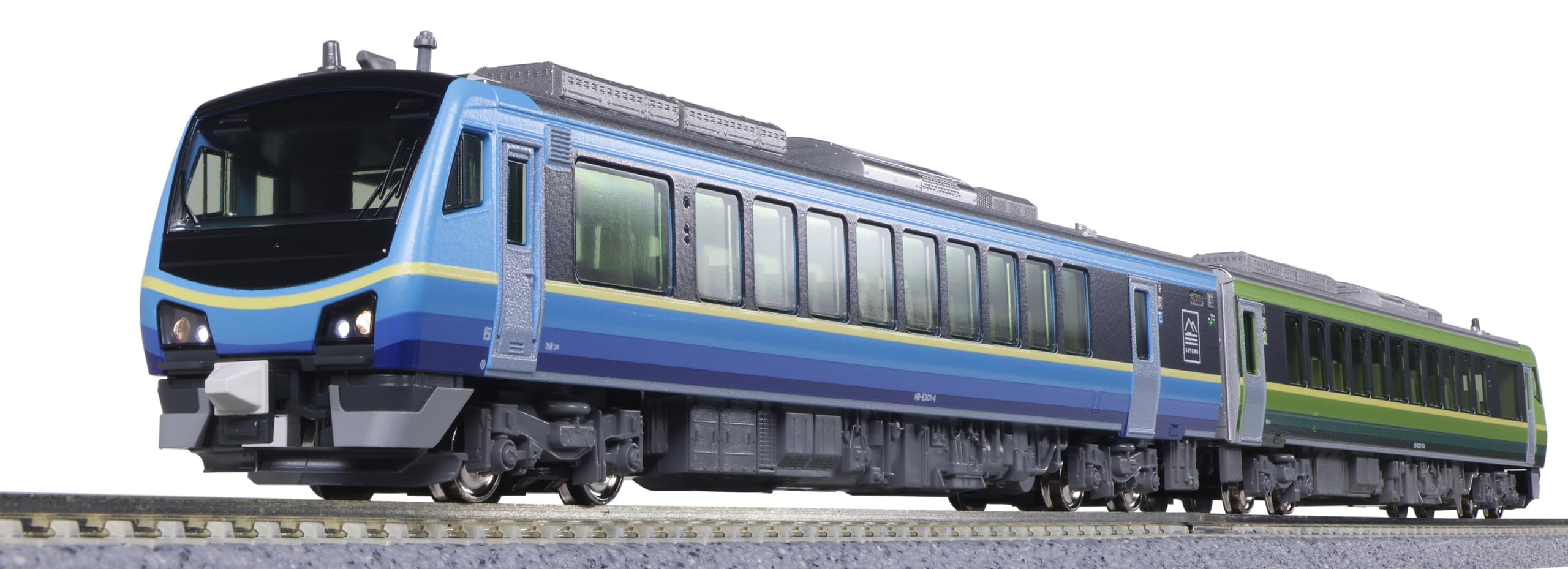 KATO N gauge series set model railroad diesel railcar HB-E300 SATONO 2-car 10-1918
KATO N gauge series set model railroad diesel railcar HB-E300 SATONO 2-car 10-1918