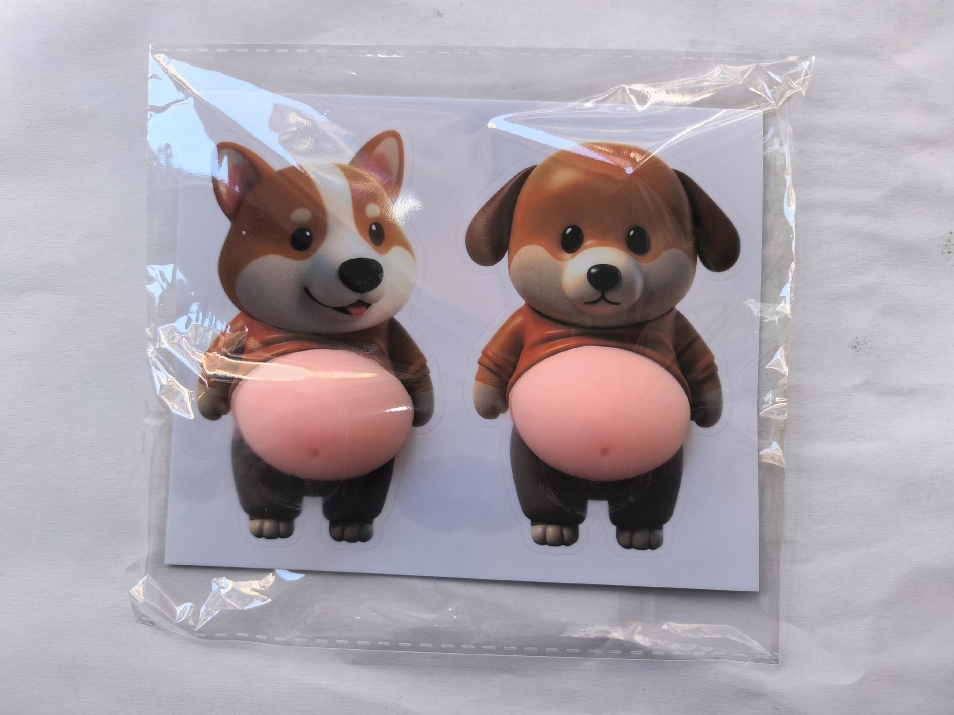 A Pair Dog Belly Stickers Squeezeable Decoration Sticker Decoration Soft Pink Background Phone for Home Decoration Stickers
A Pair Dog Belly Stickers Squeezeable Decoration Sticker Decoration Soft Pink Background Phone for Home Decoration Stickers