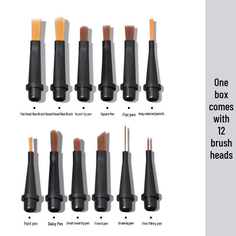 Multipurpose Nail Art Brush Set for Painting, Ombre, Line Art, Watercolor, Gel Building, and Gel Polish
Multipurpose Nail Art Brush Set for Painting, Ombre, Line Art, Watercolor, Gel Building, and Gel Polish