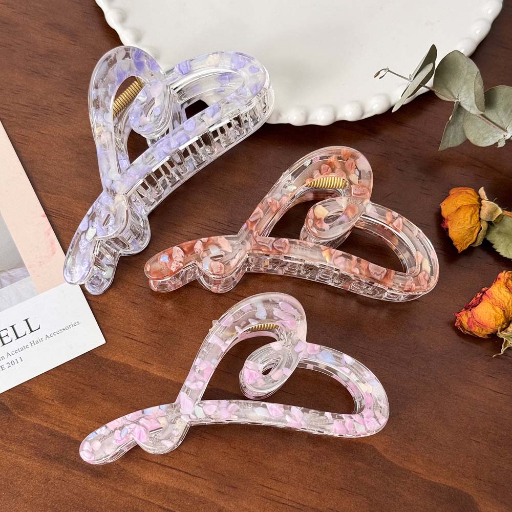 Fragmented Flowers Acetate Heart Hair Claw Barrettes Hair Grab Clip Love Heart Hair Clips Daily
Fragmented Flowers Acetate Heart Hair Claw Barrettes Hair Grab Clip Love Heart Hair Clips Daily