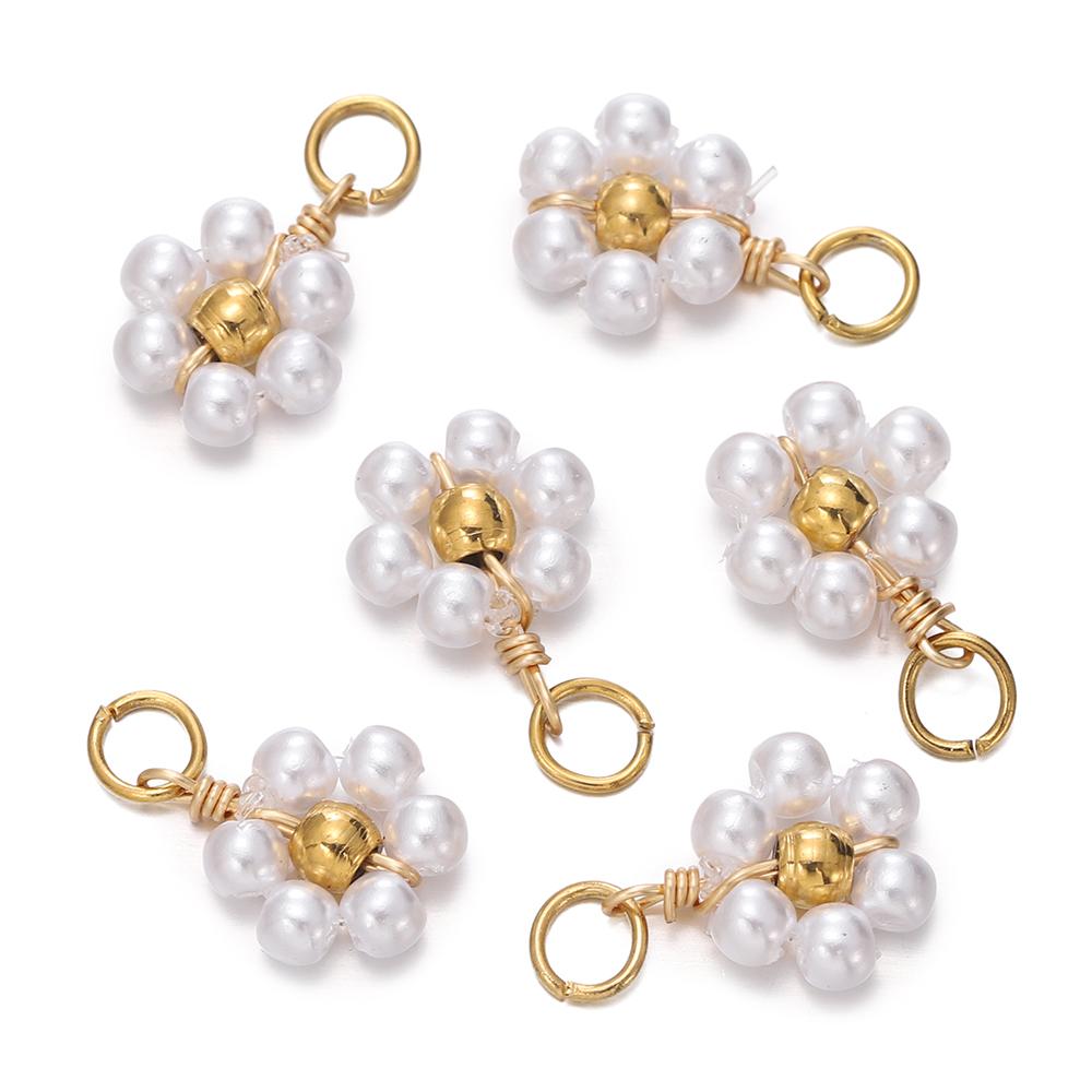 5pcs/pack Crystal Small Flower Beads Charms Stainless Steel Pendants For DIY Bracelet Necklace Jewelry Making Accessories 5pcs
5pcs/pack Crystal Small Flower Beads Charms Stainless Steel Pendants For DIY Bracelet Necklace Jewelry Making Accessories 5pcs