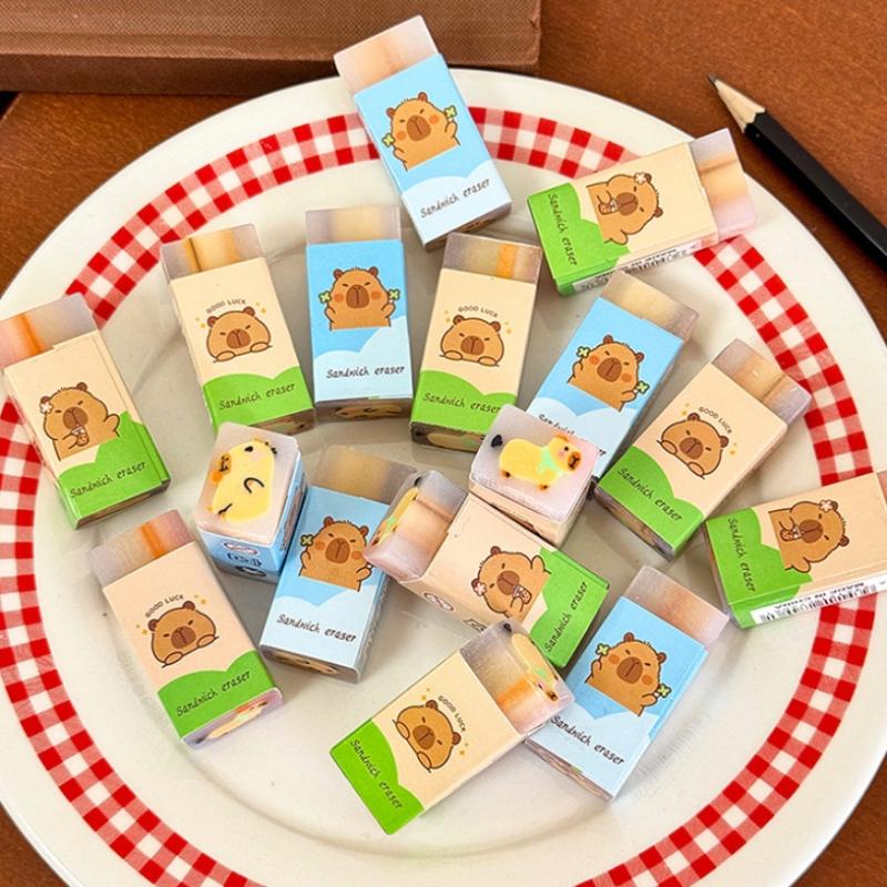5Pcs Capybara Kapibala Sandwich Painting Eraser False Debris Clean Correction Rubber For Primary School Student School Supplies разноцветный
5Pcs Capybara Kapibala Sandwich Painting Eraser False Debris Clean Correction Rubber For Primary School Student School Supplies разноцветный