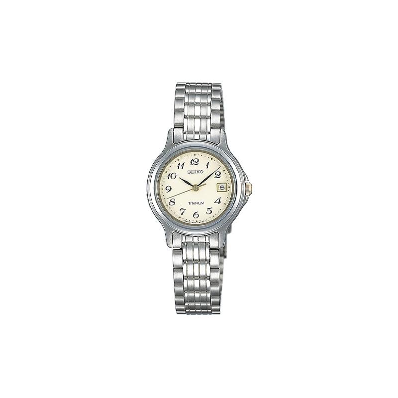 SEIKO 100 meters waterproof, Quartz, titanium strap, , same style for men and women, yellow dial STTB003
SEIKO 100 meters waterproof, Quartz, titanium strap, , same style for men and women, yellow dial STTB003