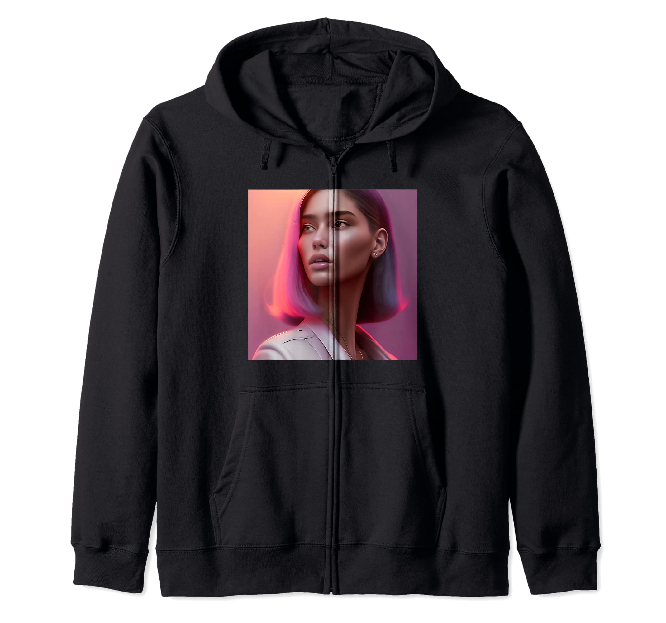 Pink Highlights Short Hair White Suit Jacket Coat Top Zip Hoodie Women s чёрный
Pink Highlights Short Hair White Suit Jacket Coat Top Zip Hoodie Women s чёрный