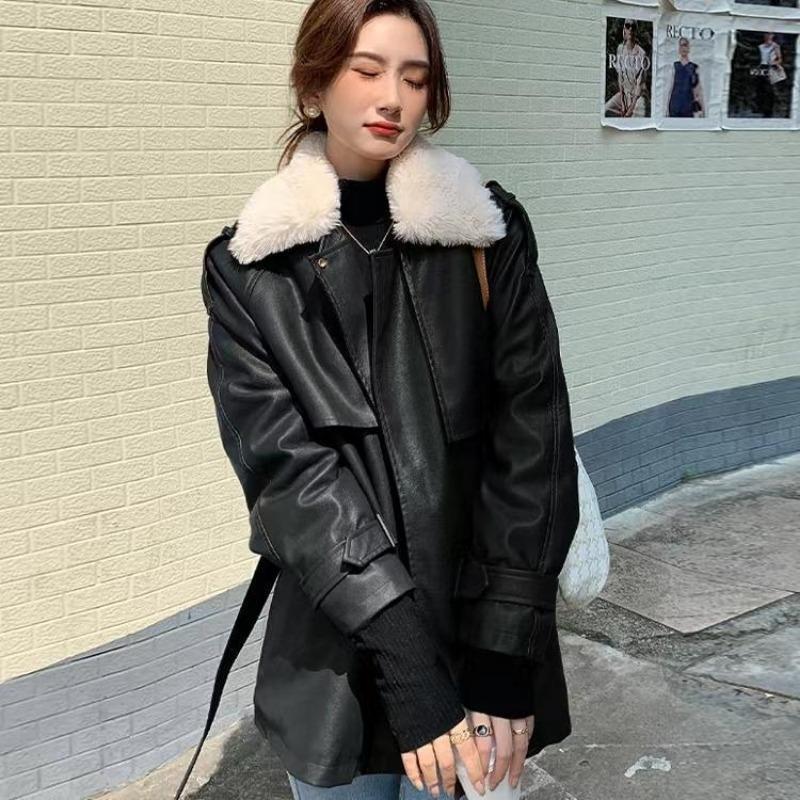 Кожаное пальто-локомотив, пальто из искусственного меха под овчину, женская осенне-зимняя куртка средней длины, маленький человек с флисом и мехом S 80-50 kg чёрный
Кожаное пальто-локомотив, пальто из искусственного меха под овчину, женская осенне-зимняя куртка средней длины, маленький человек с флисом и мехом S 80-50 kg чёрный