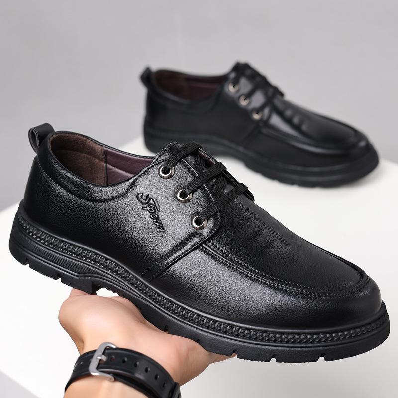 Men s business leather shoes Four seasons fashionable middle-aged dad shoes trendy retro men s lace-up casual leather shoes 38
Men s business leather shoes Four seasons fashionable middle-aged dad shoes trendy retro men s lace-up casual leather shoes 38