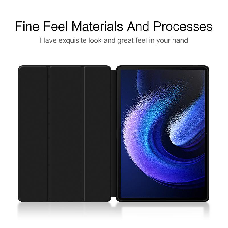 Shockproof Tablet Case for Xiaomi Pad 6 PU Leather+TPU Trifold Stand Protective Tablet Cover Black
Shockproof Tablet Case for Xiaomi Pad 6 PU Leather+TPU Trifold Stand Protective Tablet Cover Black