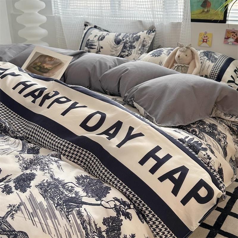 INS Тюльпан Студенческая квартира Постельное белье Пододеяльник Набор из четырех предметов Милый стиль Стиранный хлопок Красивая новинка Студенческий набор из 3 предметов 1.2m three-piece set (quilt cover 150x 200) Ink
INS Тюльпан Студенческая квартира Постельное белье Пододеяльник Набор из четырех предметов Милый стиль Стиранный хлопок Красивая новинка Студенческий набор из 3 предметов 1.2m three-piece set (quilt cover 150x 200) Ink