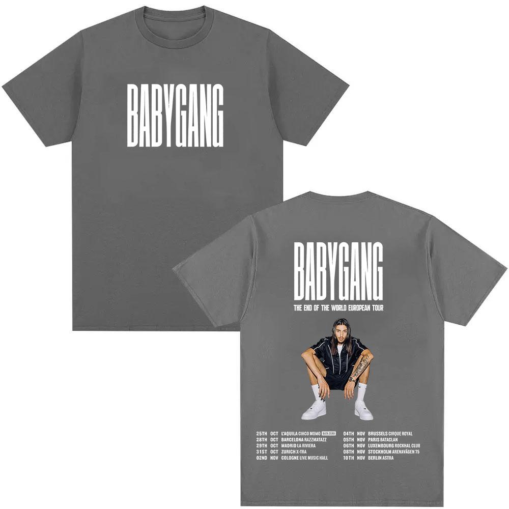 Rapper Baby Gang T-shirt The End of European World Tour Men s Gothic Hip-hop 2025 Summer Pure Cotton 100% Printed T-shirt 4XL
Rapper Baby Gang T-shirt The End of European World Tour Men s Gothic Hip-hop 2025 Summer Pure Cotton 100% Printed T-shirt 4XL