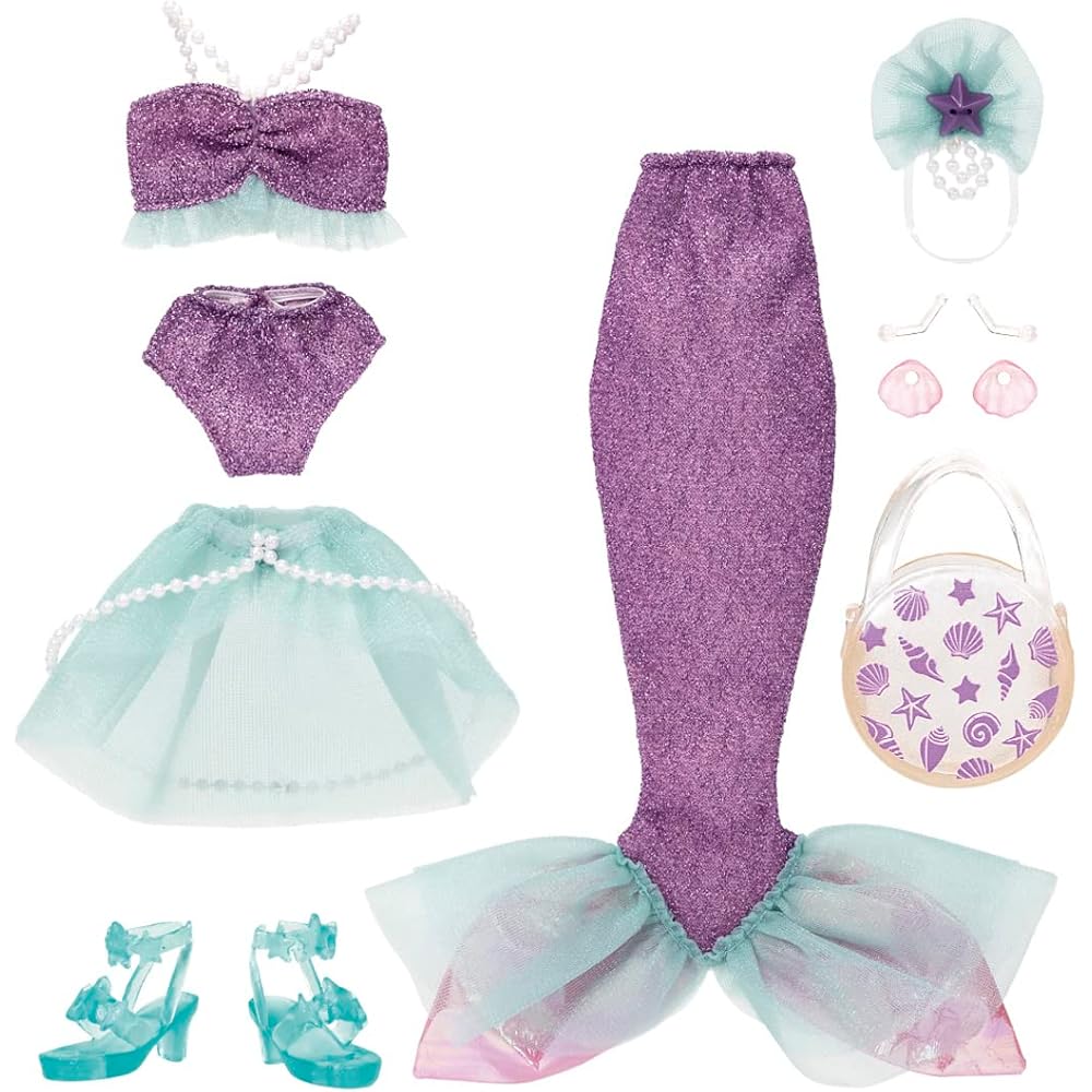 Takara Tomy Licca Mermaid Vacation Dress Set for Dress-Up Play Toys Ages 3 and Up
Takara Tomy Licca Mermaid Vacation Dress Set for Dress-Up Play Toys Ages 3 and Up