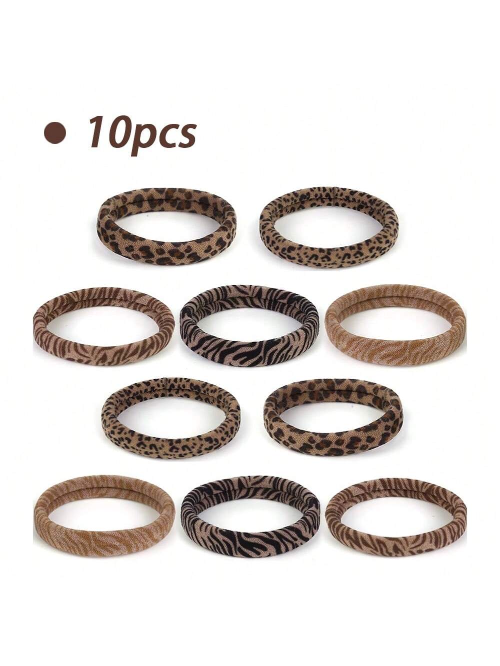 Жіночі м які еластичні гумки для волосся з леопардовим принтом, підходять для густого волосся, тримачі для кінського хвоста, доступні 5 кольорів 10pcs
Жіночі м які еластичні гумки для волосся з леопардовим принтом, підходять для густого волосся, тримачі для кінського хвоста, доступні 5 кольорів 10pcs