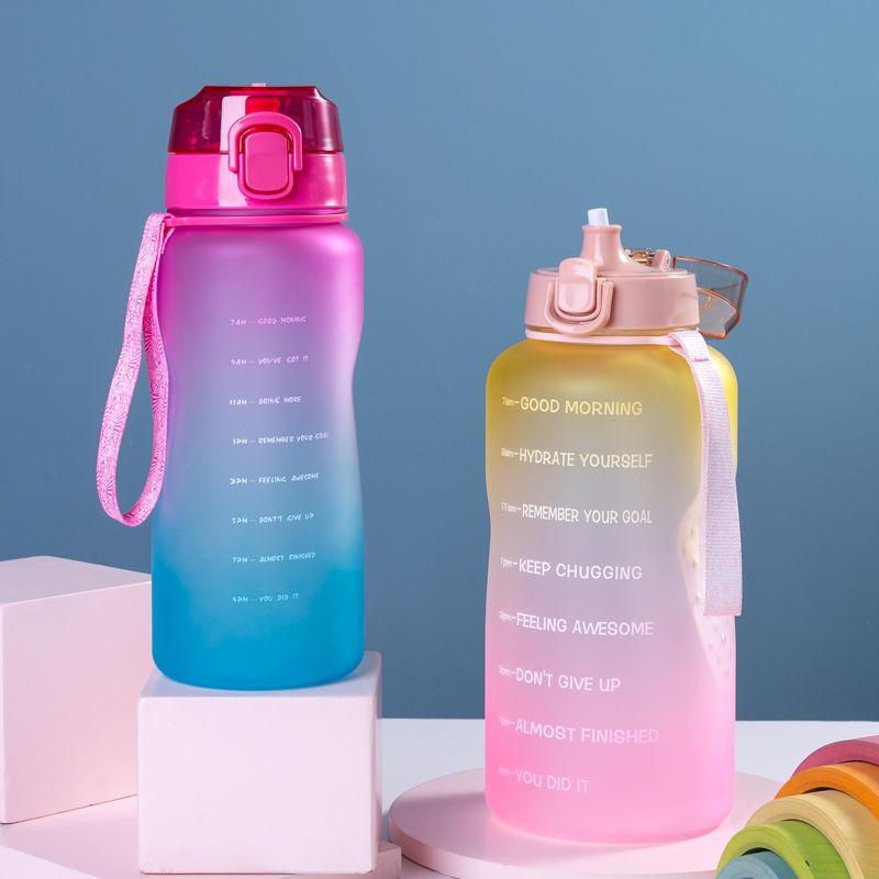 Portable Fitness Jugs Outdoor Travel Cup Sports Gym Drink Tumbler Water Bottle With Time Marker 2/3.8L Large Capacity Straw Mug Without Sticker
Portable Fitness Jugs Outdoor Travel Cup Sports Gym Drink Tumbler Water Bottle With Time Marker 2/3.8L Large Capacity Straw Mug Without Sticker