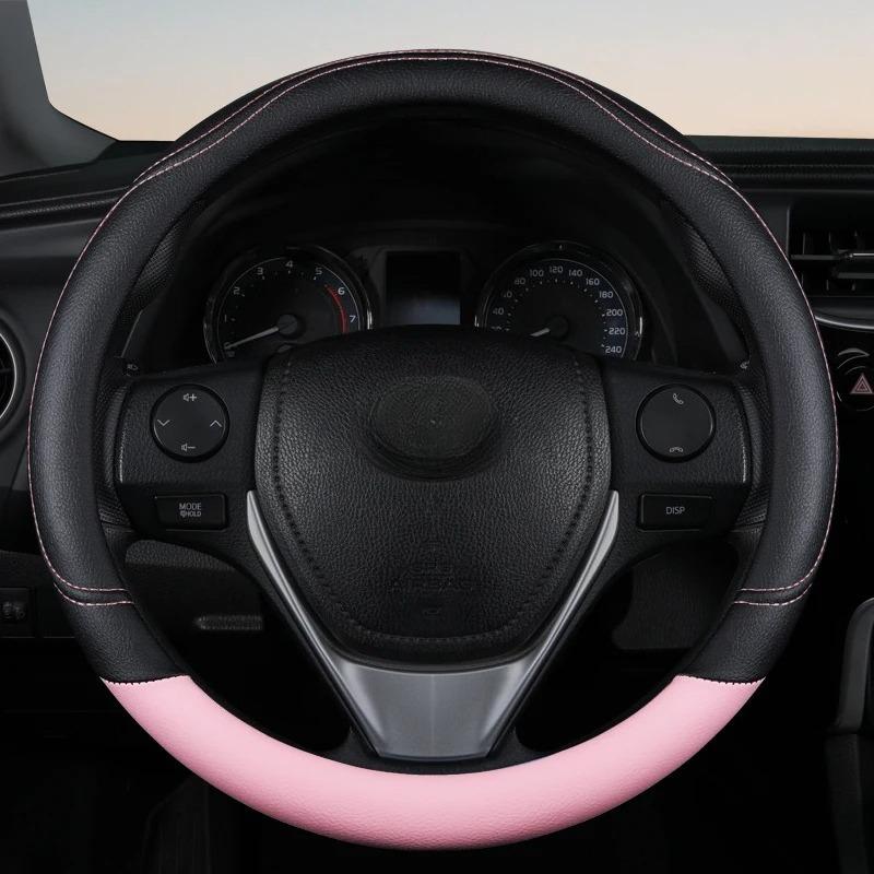 Car steering wheel cover. 15-inch pu leather comfortable anti-slip steering wheel cover is suitable for most cars рожевий
Car steering wheel cover. 15-inch pu leather comfortable anti-slip steering wheel cover is suitable for most cars рожевий