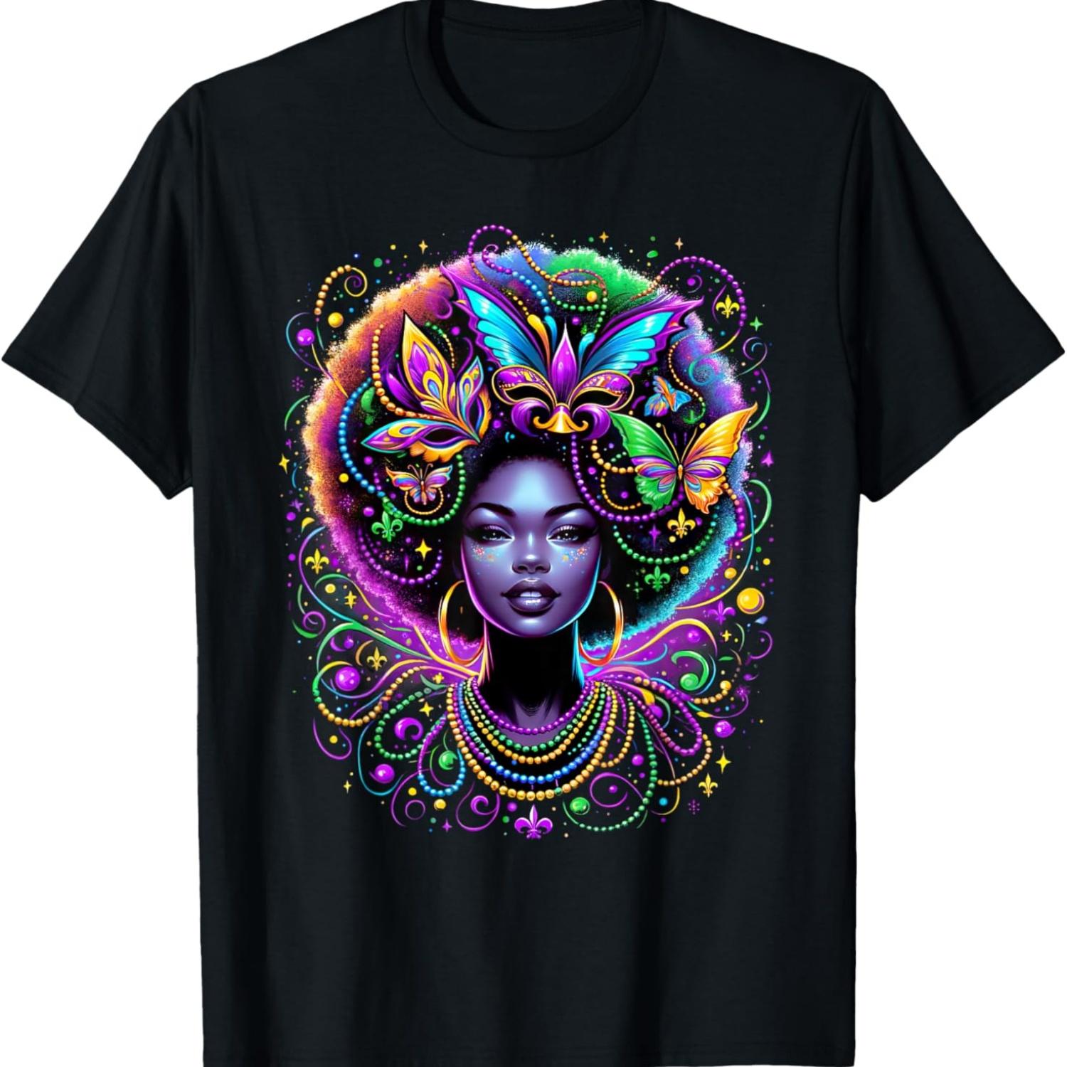 Black Queen Afro African Butterfly Beads Mask Mardi Gras T-Shirt XXXXXL чёрный
Black Queen Afro African Butterfly Beads Mask Mardi Gras T-Shirt XXXXXL чёрный