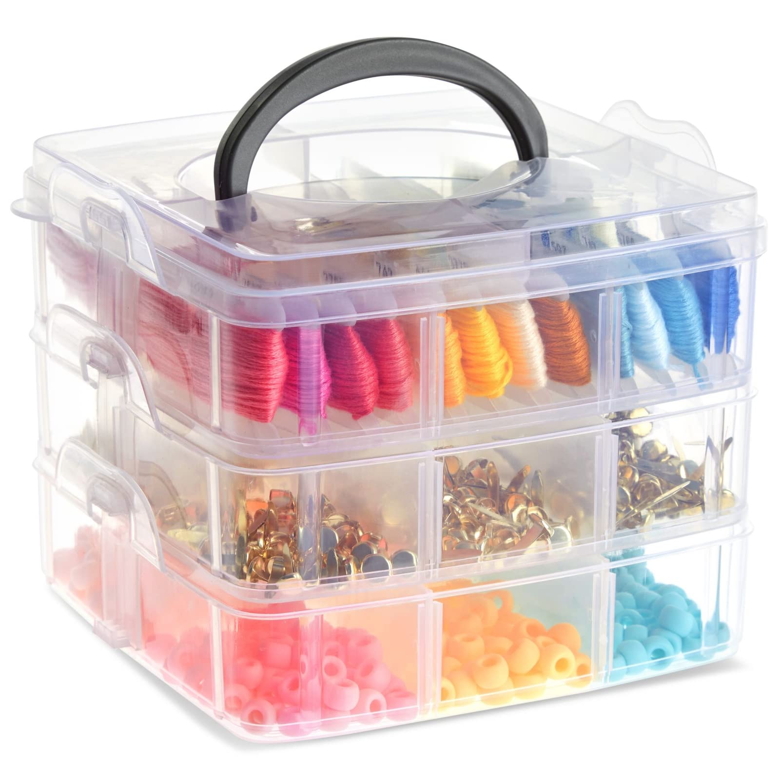 3-Tier Transparent Stackable Adjustable Compartment Slot Plastic Craft Storage Box Organizer Snap-lock Tray чистий
3-Tier Transparent Stackable Adjustable Compartment Slot Plastic Craft Storage Box Organizer Snap-lock Tray чистий