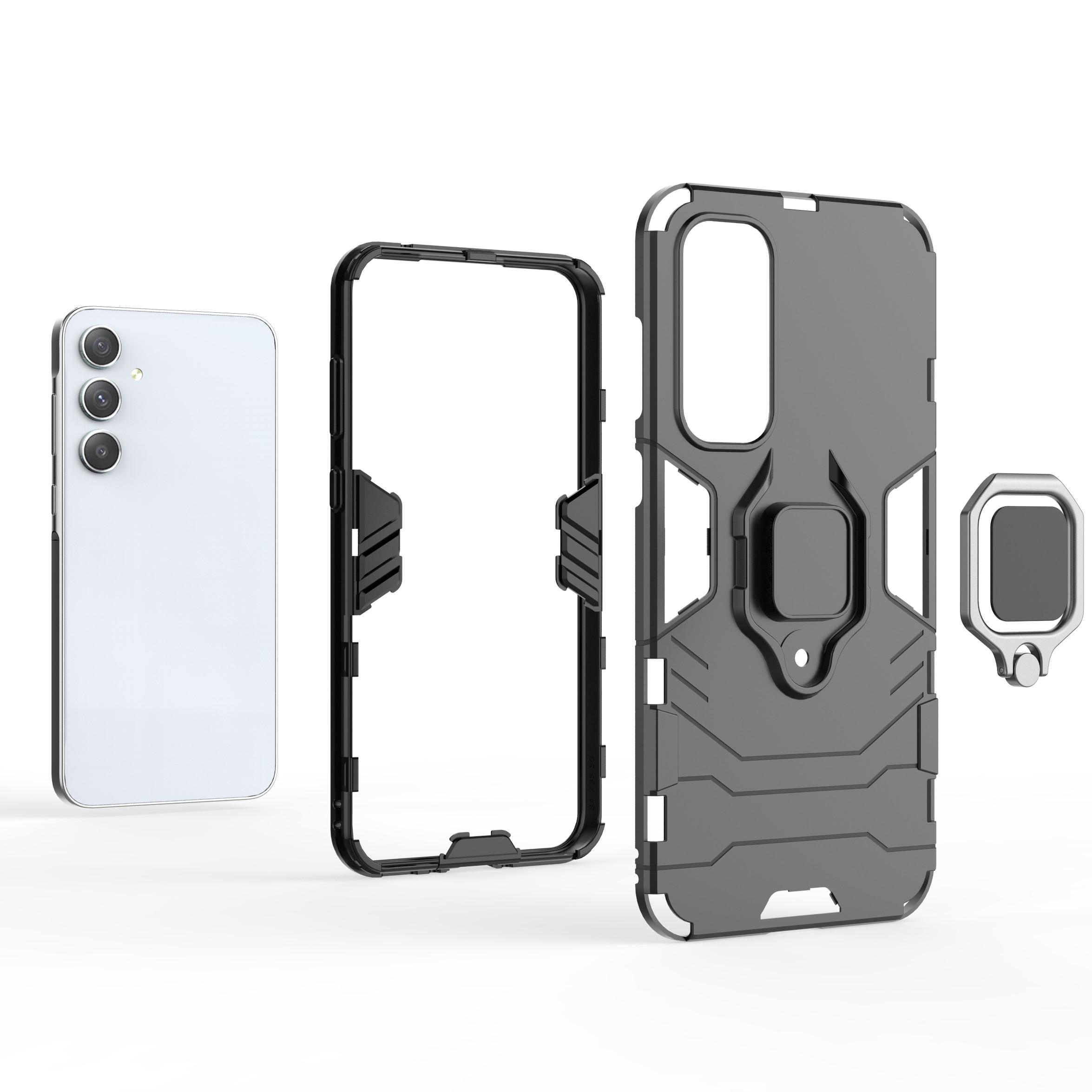 For Samsung Galaxy A35 5G Cell Phone Case PC+TPU Anti-scratch Cover with Ring Kickstand Black
For Samsung Galaxy A35 5G Cell Phone Case PC+TPU Anti-scratch Cover with Ring Kickstand Black