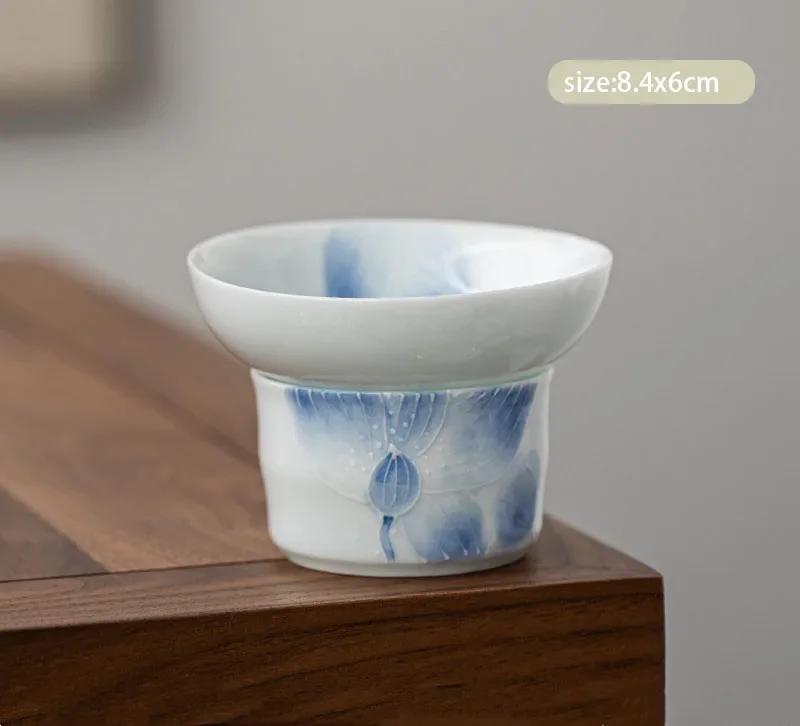 240ml Chinese Ceramic Fair Cup Tea Infusers Handmade Lotus Pattern Teacup Tea Water Separation Household Porcelain Tea Set
240ml Chinese Ceramic Fair Cup Tea Infusers Handmade Lotus Pattern Teacup Tea Water Separation Household Porcelain Tea Set