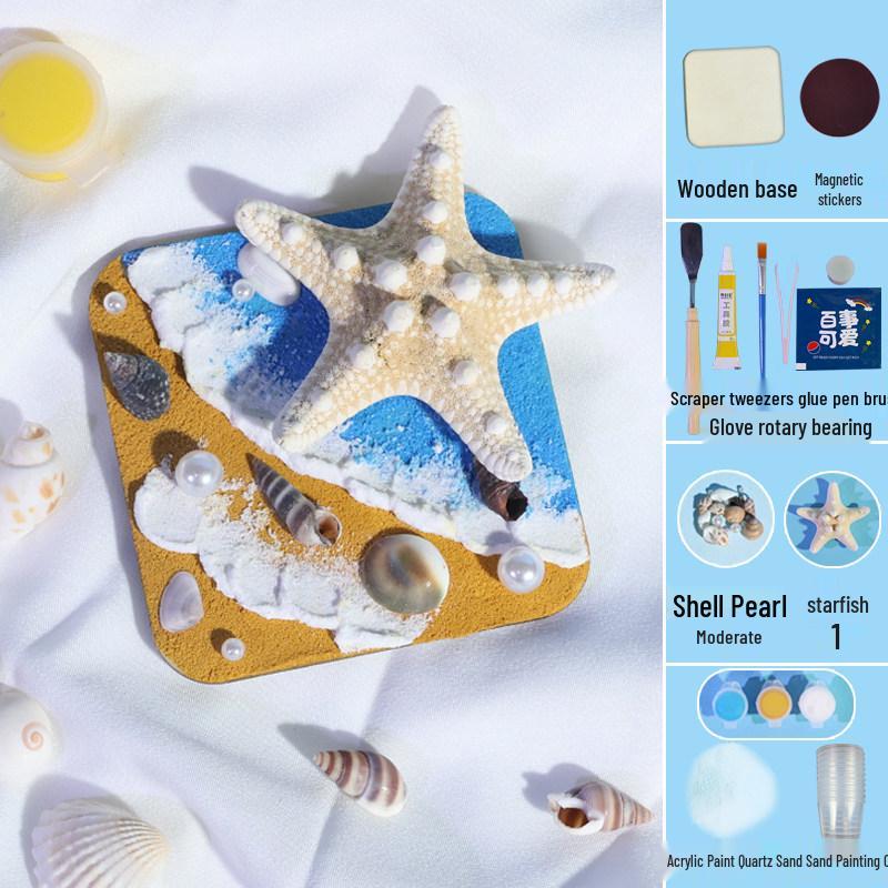 Textured Painting Refrigerator Sticker Kit: Children s DIY March 8th Quartz Sand & Shell Art Toy Accessories
Textured Painting Refrigerator Sticker Kit: Children s DIY March 8th Quartz Sand & Shell Art Toy Accessories