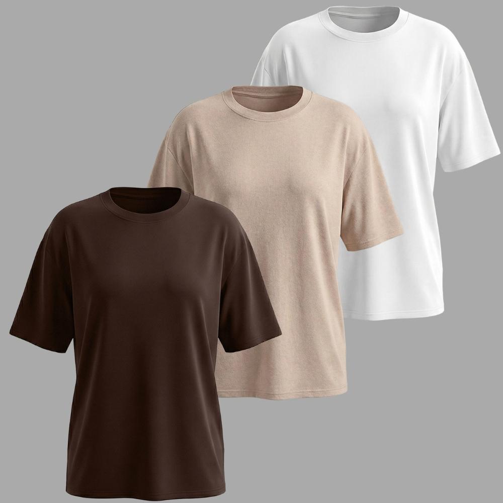 women s 3 Pack Casual Loose Fit Crew Neck Short Sleeve T-Shirt Set Basic Solid Color Tops Tees 2XL
women s 3 Pack Casual Loose Fit Crew Neck Short Sleeve T-Shirt Set Basic Solid Color Tops Tees 2XL