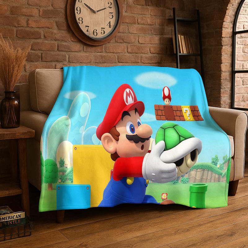 Cartoon M-Mario Bros Game Flannel Blanket Soft Warm Throw Blanket for Bedroom Living Room Bed Travel Camping Picnic Gift Kids 75x90cm
Cartoon M-Mario Bros Game Flannel Blanket Soft Warm Throw Blanket for Bedroom Living Room Bed Travel Camping Picnic Gift Kids 75x90cm