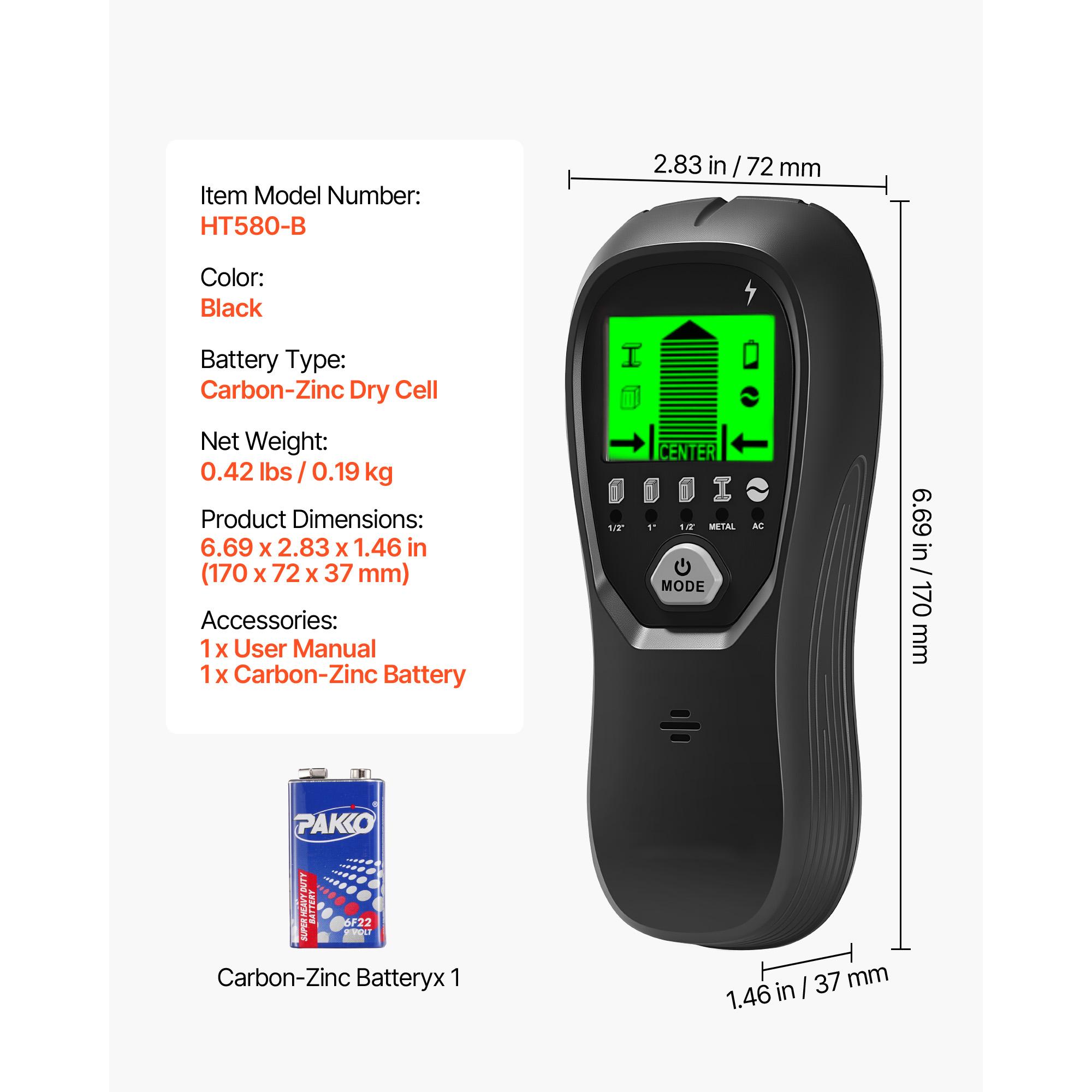 SucceBuy Stud Finder Wall Scanner 5 in1 Electronic Wall Stud Detector with Smart Sensor for the Center and Edge of Metal AC Wire чорний
SucceBuy Stud Finder Wall Scanner 5 in1 Electronic Wall Stud Detector with Smart Sensor for the Center and Edge of Metal AC Wire чорний