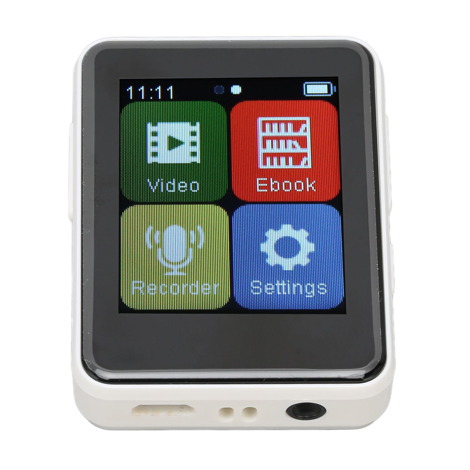 MP3 Player Bluetooth 5.0 Intelligent HD Noise Reduction FM Radio Electric Book 1.8inch Full Touchscreen MP3 Player White 1
MP3 Player Bluetooth 5.0 Intelligent HD Noise Reduction FM Radio Electric Book 1.8inch Full Touchscreen MP3 Player White 1