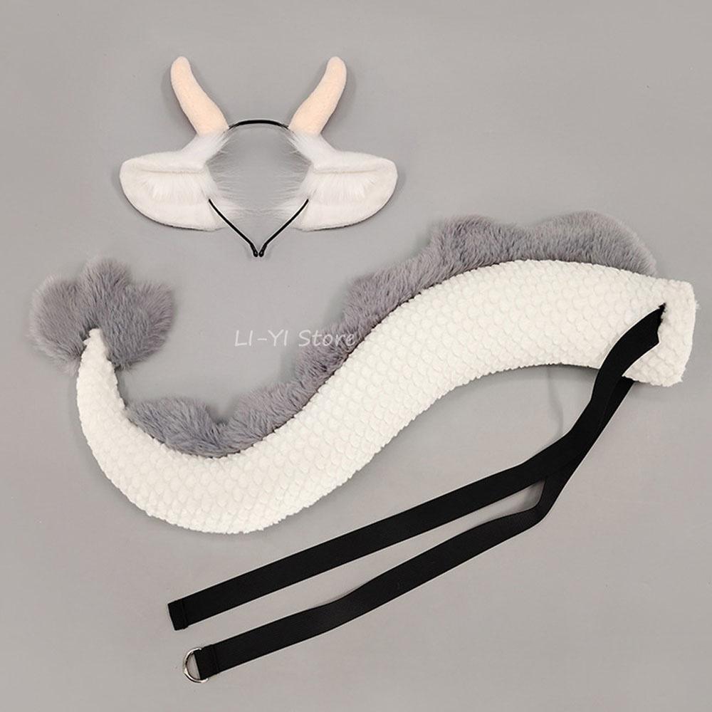 2Pcs/Set Dragon Cosplay Props, Dragon Ears & Horns Headband With Tail, White Dragon Costume Accessories For Anime Convention ear and tail
2Pcs/Set Dragon Cosplay Props, Dragon Ears & Horns Headband With Tail, White Dragon Costume Accessories For Anime Convention ear and tail