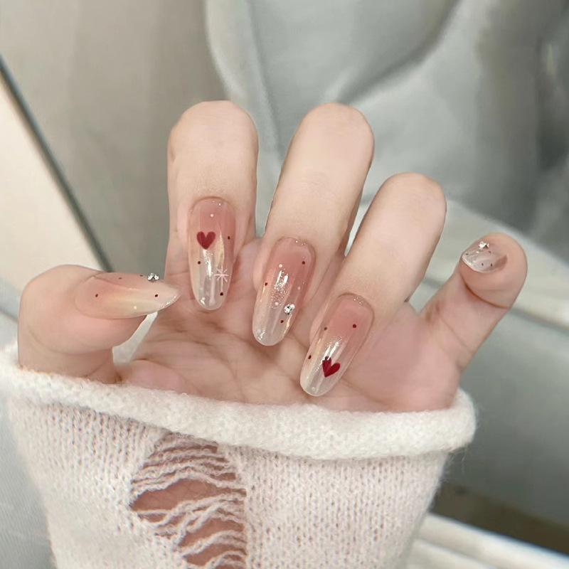 Высококачественные весенне-летние наклейки для нейл-арта со стразами в форме сердца - Бестселлер, носимые накладные типсы для ногтей Handmade Nails XS Size 10pcs/bag
Высококачественные весенне-летние наклейки для нейл-арта со стразами в форме сердца - Бестселлер, носимые накладные типсы для ногтей Handmade Nails XS Size 10pcs/bag