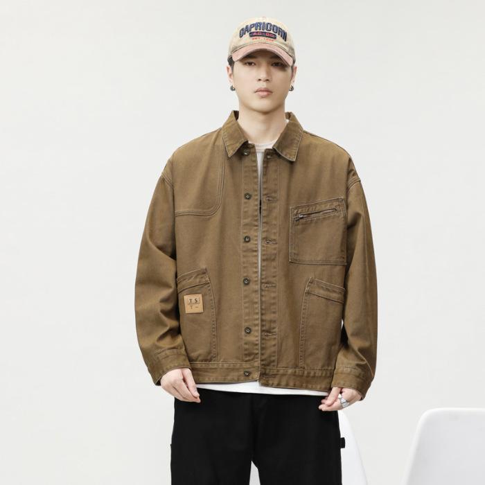 Джинсовая куртка с несколькими карманами, мужская, модный бренд, большого размера, в американском кэжуал стиле, мужская куртка 4XL хаки
Джинсовая куртка с несколькими карманами, мужская, модный бренд, большого размера, в американском кэжуал стиле, мужская куртка 4XL хаки