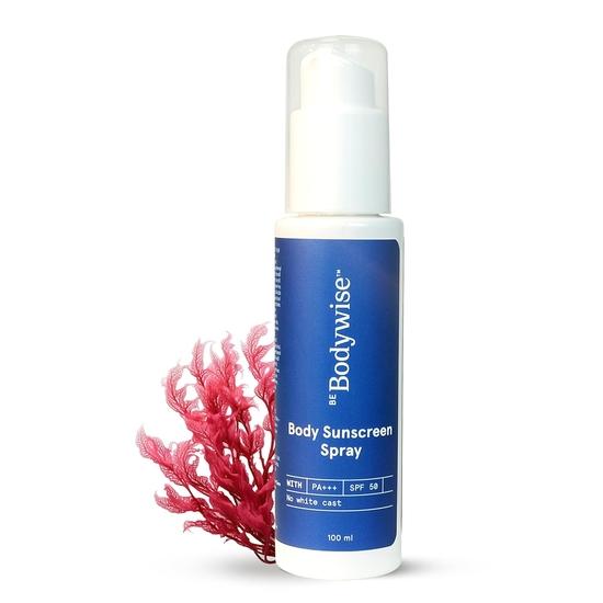 Солнцезащитный спрей Be Bodywise SPF 50 PA+++ 100 мл | Защищает кожу от UVA/UVB-лучей | 1% ниацинамида, 1% красных водорослей и 2,5% глицерина | Без отдушек
Солнцезащитный спрей Be Bodywise SPF 50 PA+++ 100 мл | Защищает кожу от UVA/UVB-лучей | 1% ниацинамида, 1% красных водорослей и 2,5% глицерина | Без отдушек