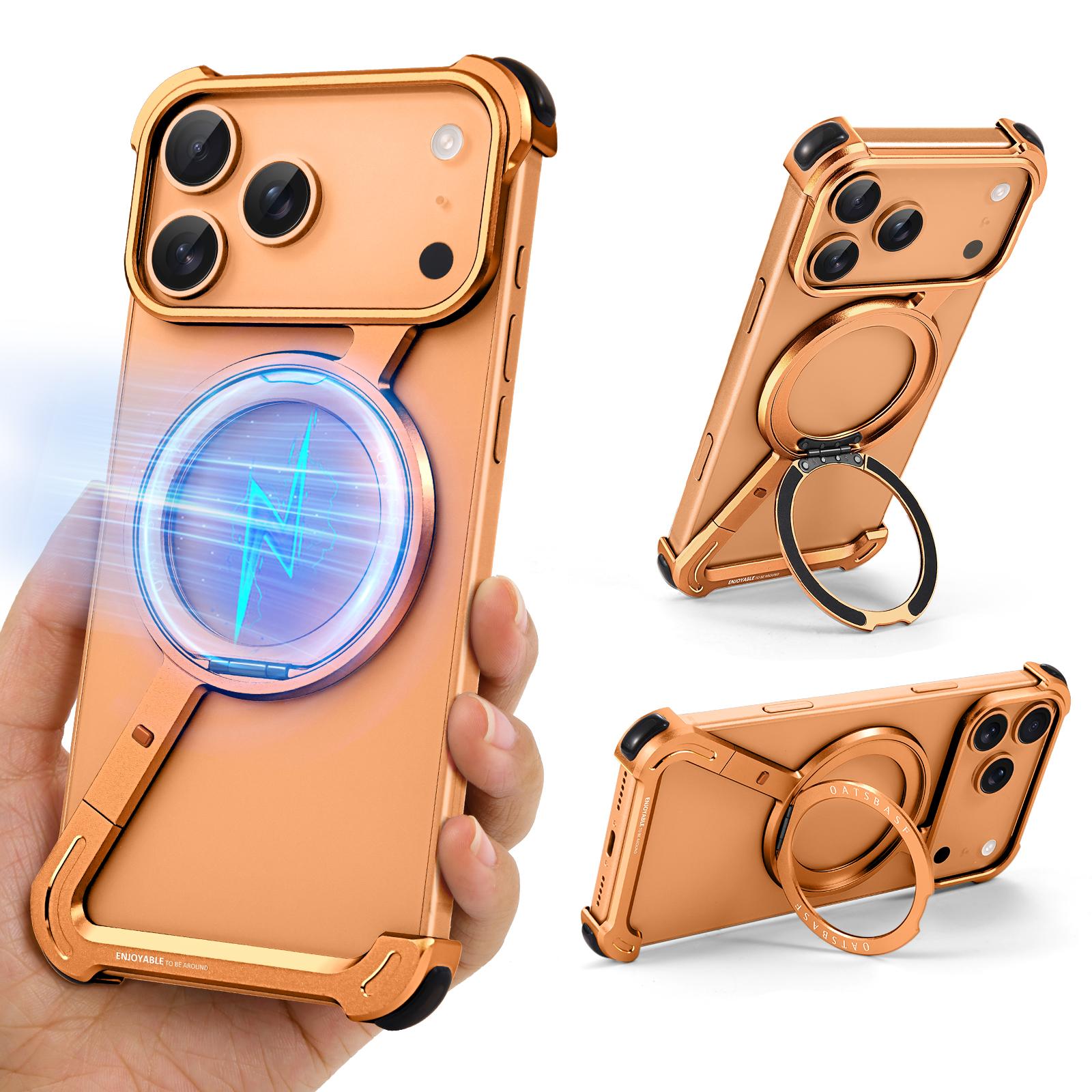 Eary Minimalist Phone Case for iPhone 17 Pro Max 17 Air 360°Rotate Stand Aluminum Metal Frameless Protective Shockproof Bumper iPhone17 помаранчевий
Eary Minimalist Phone Case for iPhone 17 Pro Max 17 Air 360°Rotate Stand Aluminum Metal Frameless Protective Shockproof Bumper iPhone17 помаранчевий