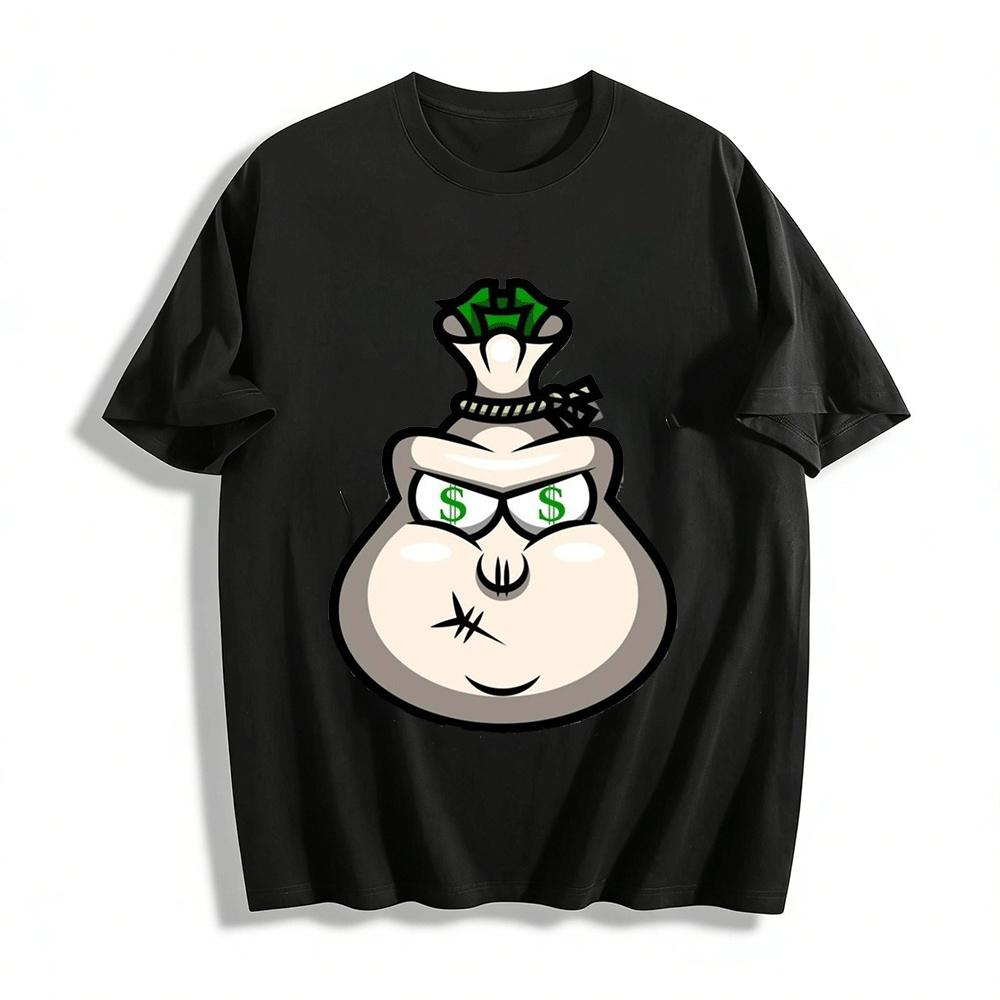 Money Bag With Dollar Eyes Graphic Casual Tee Pure cotton T-shirt XXS
Money Bag With Dollar Eyes Graphic Casual Tee Pure cotton T-shirt XXS