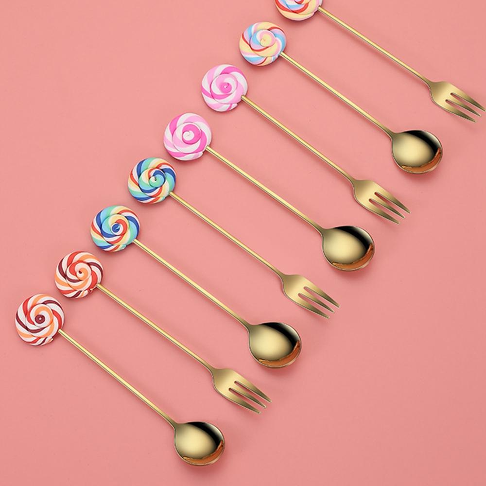 Lollipop Shape Fashion Scoop Kitchen Sugar Dessert Coffee Spoon Tableware Teaspoon Fruit Fork
Lollipop Shape Fashion Scoop Kitchen Sugar Dessert Coffee Spoon Tableware Teaspoon Fruit Fork