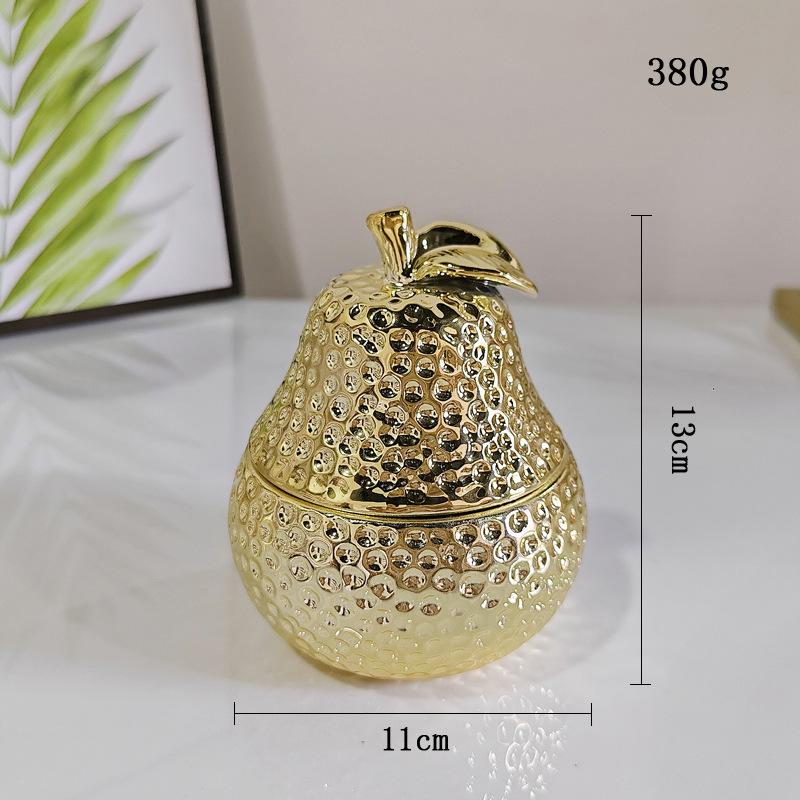 Gold Electroplated Apple Pear Ceramic Storage Jar & Jewelry Box Ornament Wedding Gift
Gold Electroplated Apple Pear Ceramic Storage Jar & Jewelry Box Ornament Wedding Gift